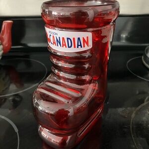 Molson Canadian Red Boot Glass Beer Mug
